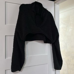 Skims crop sweater fuzzy